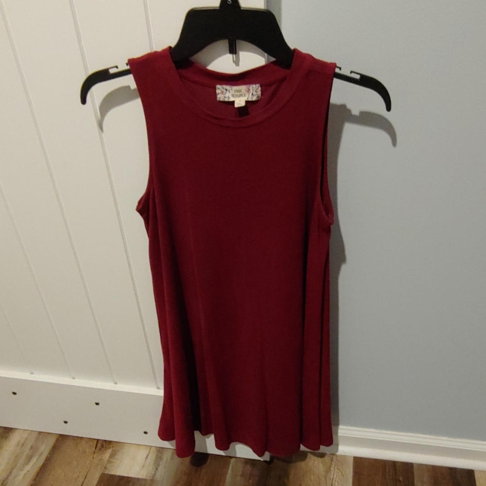 Burgundy dress